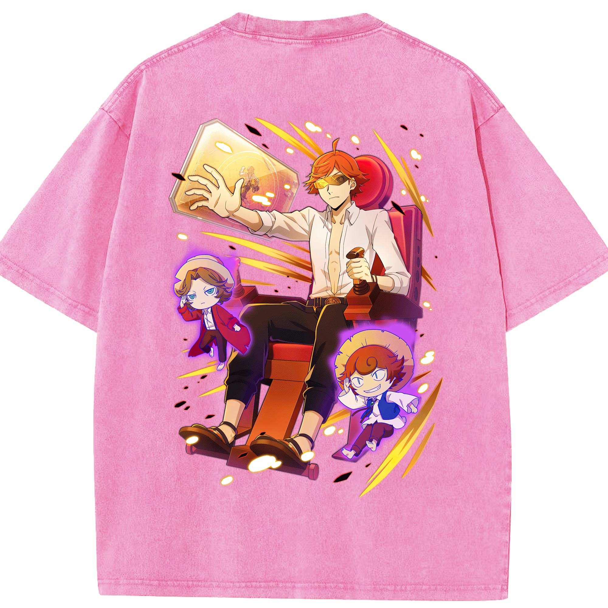 （画像用） 文豪ストレイドッグス Bungo Stray Dogs 綿100% ヴィンテージ風 半袖Tシャツ（背面プリント）
